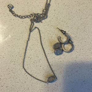 Kendra Scott earrings and necklace